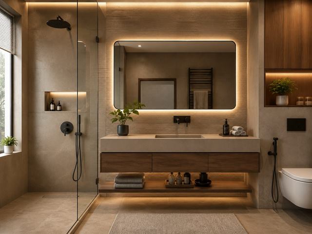Kitchen and bathroom interior design by Buildtect in Delhi NCR, view 1
