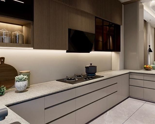 Kitchen and bathroom interior design by Buildtect in Delhi NCR, view 5