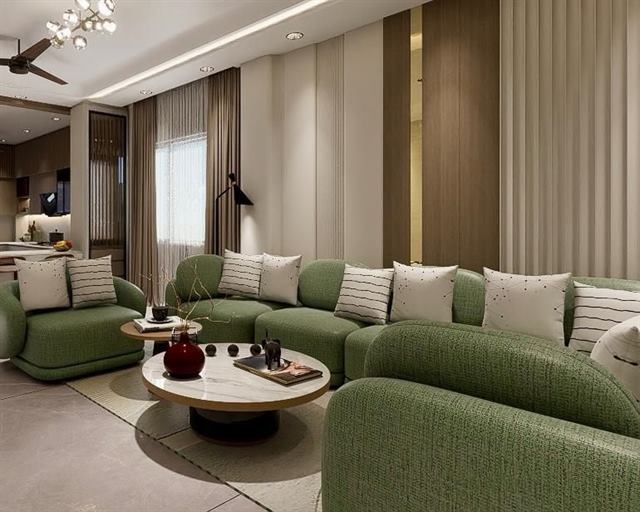 Living room interior design by Buildtect in Delhi NCR, view 8