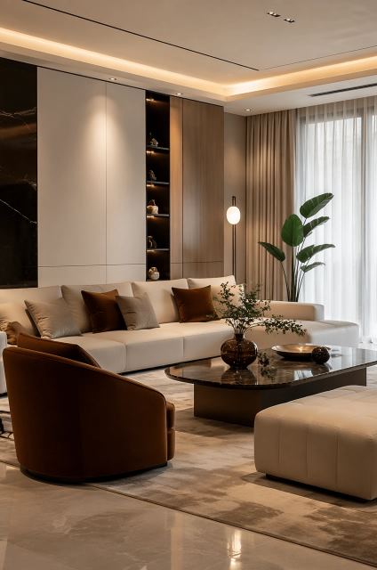 Living room interior design by Buildtect in Delhi NCR, view 10