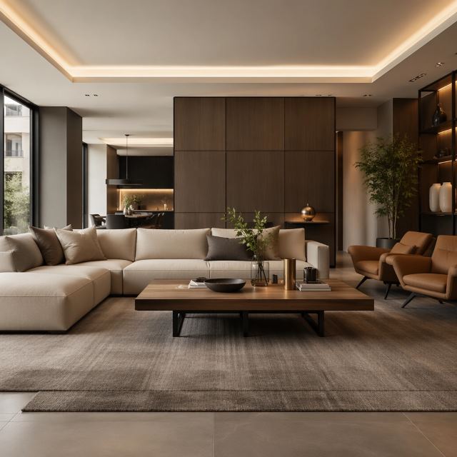 Living room interior design by Buildtect in Delhi NCR, view 12