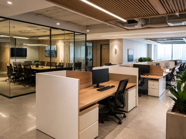 Office interior design by Buildtect in Delhi NCR, view 1