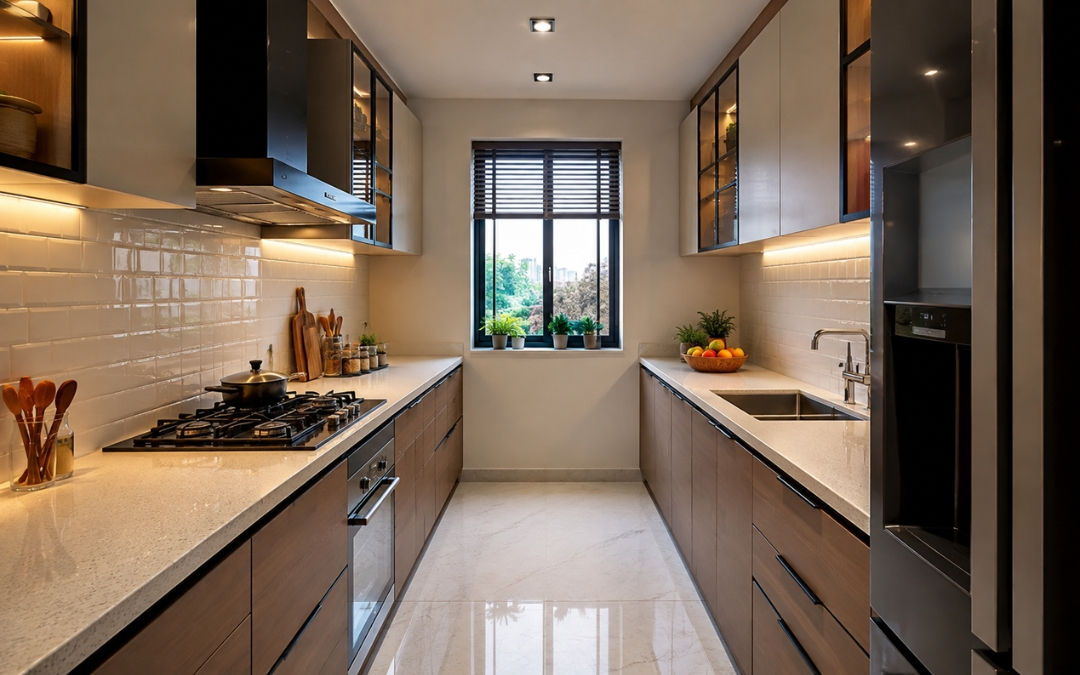 Parallel Kitchen by Buildtect in Delhi NCR