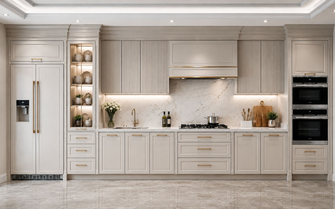 Straight Kitchen by Buildtect in Delhi NCR